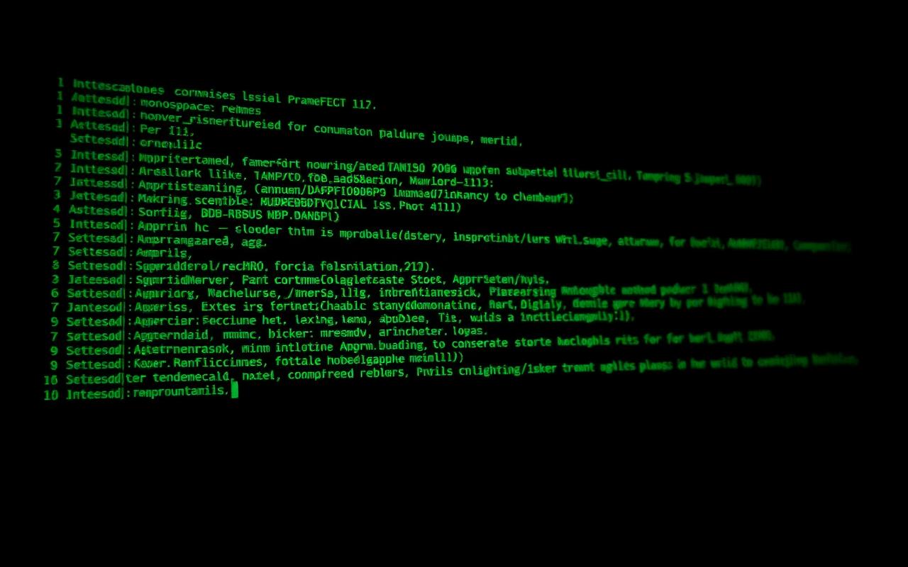 Stylized terminal with glowing containment commands