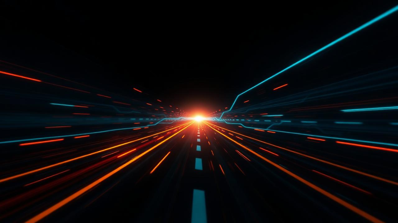 One signal pulse fanning out into four glowing actionable lanes